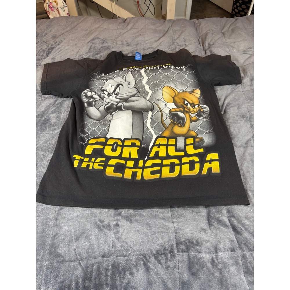 Tom and Jerry For All The‎ Chedda T Shirt Mens Cartoon Boxing Tee